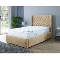 Nylasor Naples Sand Buttoned Headboard 4ft Small Double Bed